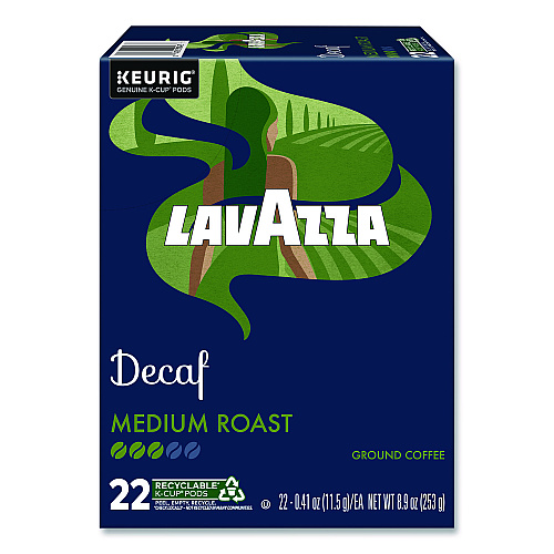 Lavazza Classico Coffee K-Cups, Decaf, 0.41 oz, 22/Box (5000375720)