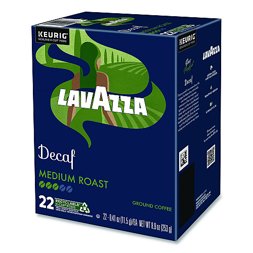 Lavazza Classico Coffee K-Cups, Decaf, 0.41 oz, 22/Box (5000375720)