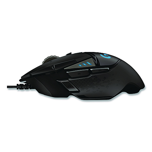 Logitech G502 HERO High Performance Gaming Mouse, USB, Left/Right Hand Use, Black (24342519)