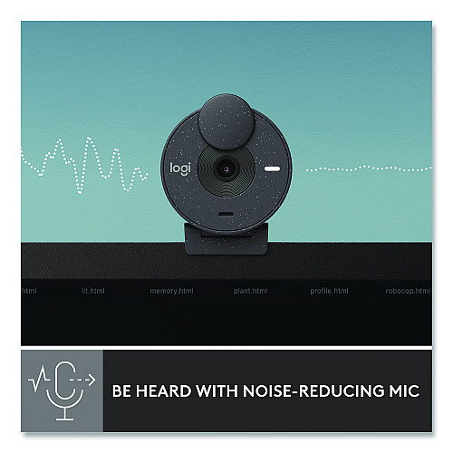 Logitech Brio 300 HD Webcam, 1920 pixels x 1080 pixels, 2 Mpixels, Graphite (960001497)