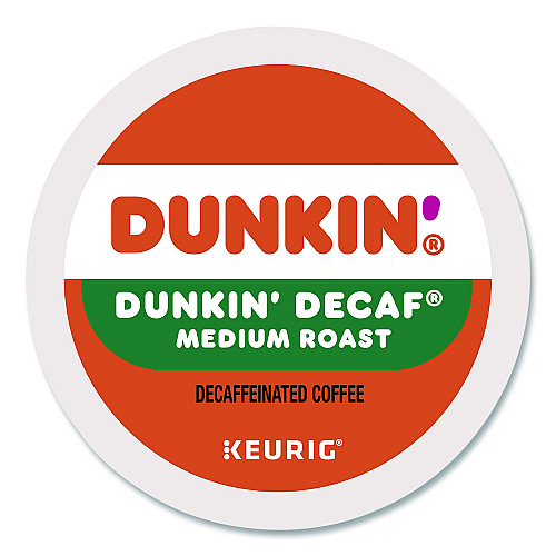 Dunkin Donuts K-Cup Pods, Dunkin' Decaf, 44/Box (24306977)