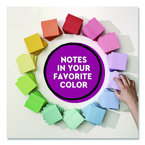Post-it Super Sticky Notes, 3 x 3, Mulberry, 90 Sheets/Pad, 5 Pads/Pack (6545SSCG)