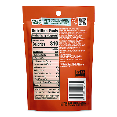 Orchard Valley Harvest Omega-3 Mix, 2 oz Bag, 14/Carton (JOH14046)