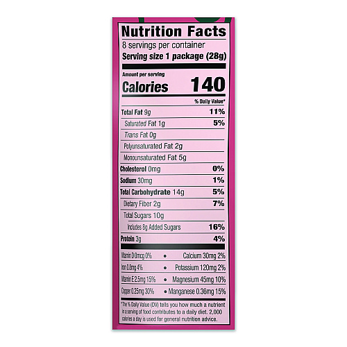Orchard Valley Harvest Cranberry Nut Mix, (8) 1 oz Bags (JOH36414)