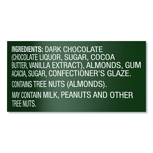 Orchard Valley Harvest Dipped Almonds, Dark Chocolate, (8) 1 oz Bags (JOH36537)