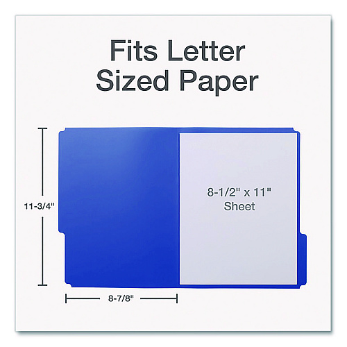 Oxford Colorful Poly File Folders, 1/3-Cut Tabs: Assorted, Letter Size, Assorted Colors, 24/Pack (52004)