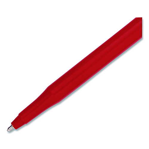 Paper Mate Eraser Mate Ballpoint Pen, Stick, Medium 1 mm, Red Ink, Red Barrel, 5/Pack (31735)