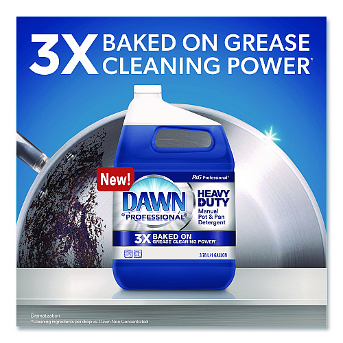 Dawn Heavy-Duty Manual Pot and Pan Dish Detergent, Original Scent, 1 gal Bottle (8728)