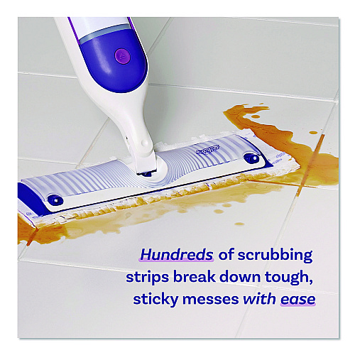 Swiffer PowerMop Mopping Pads, 15.4 x 5.3, White/Purple. 11/Pack (12868PK)