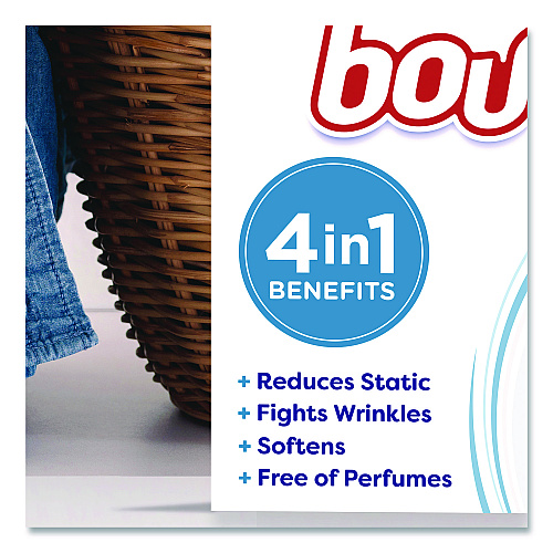 Bounce free and gentle Dryer Sheets, Fragrance-Free, 240/Box (24684BX)