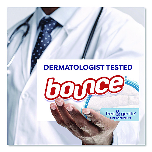 Bounce free and gentle Dryer Sheets, Fragrance-Free, 240/Box (24684BX)