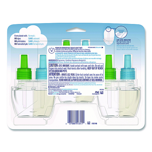 Febreze PLUG Air Freshener Refills, Gain Original, 0.87 oz, 3/Pack (54341EA)