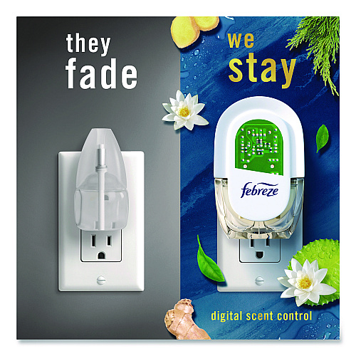 Febreze PLUG Air Freshener Refills, Ocean, 0.87 oz, 3/Pack (71932)