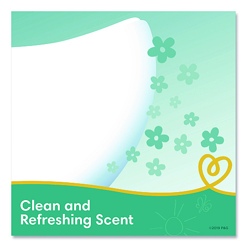 Pampers Complete Clean Baby Wipes, 1-Ply, 6.8 x 7, Baby Fresh, White, 72/Pack (75536EA)