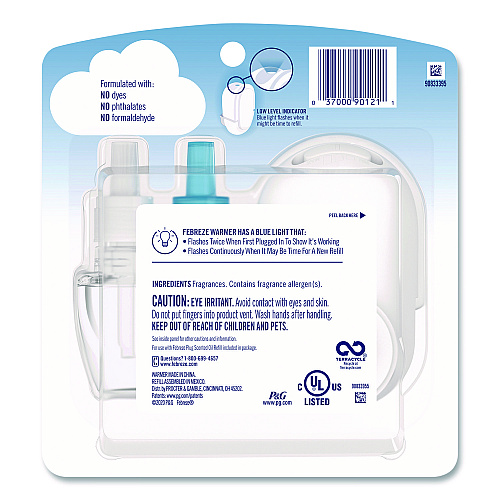 Febreze PLUG Air Freshener Warmer Start Kit, Clear/White (90121)