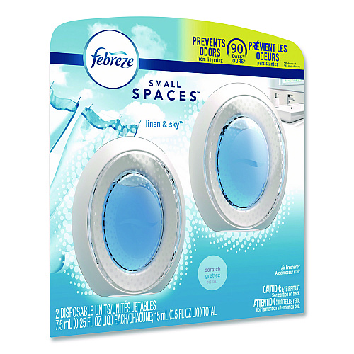 Febreze smallSPACES, Linen and Sky, 0.25 oz, 2/Pack (93326EA)