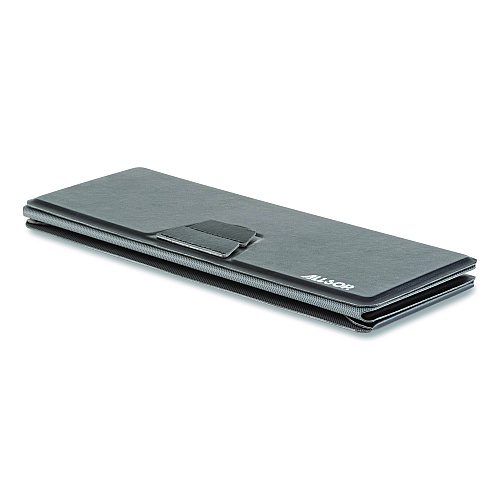 Allsop Foldio Laptop and Tablet Stand, +30 Tilt, 9.5" x 14.5" x 3", Black, Supports 7 lb (32670)
