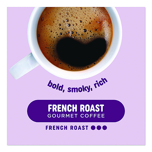 Pick Me Up Provisions French Roast Coffee K-Cups, 24/Box, 4 Boxes/Carton (52966CT)