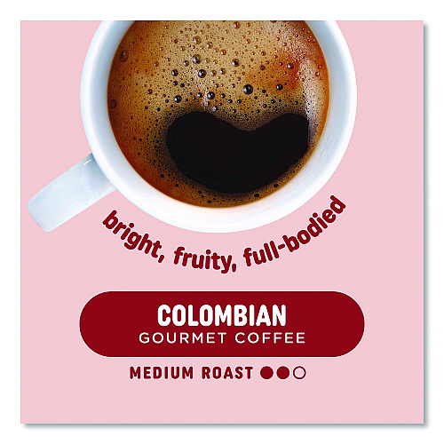Pick Me Up Provisions Colombian Coffee K-Cups, 24/Box, 96/Carton (52969CT)