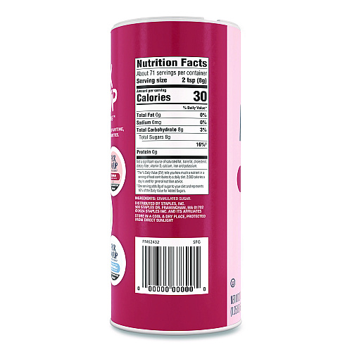 Pick Me Up Provisions Pure Sugar, 20 oz Canister, 24/Carton (PM62433CT942)
