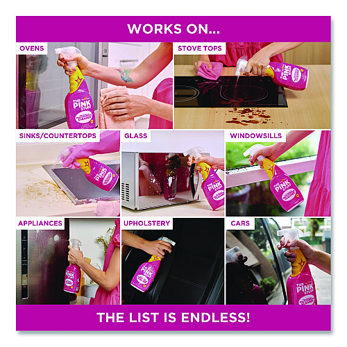 The Pink Stuff Multipurpose Cleaner Degreaser, Fruity Scent, 25.4 oz Spray Bottle (823788)