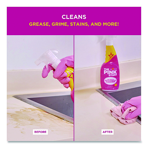 The Pink Stuff Multipurpose Cleaner Degreaser, Fruity Scent, 25.4 oz Spray Bottle (823788)