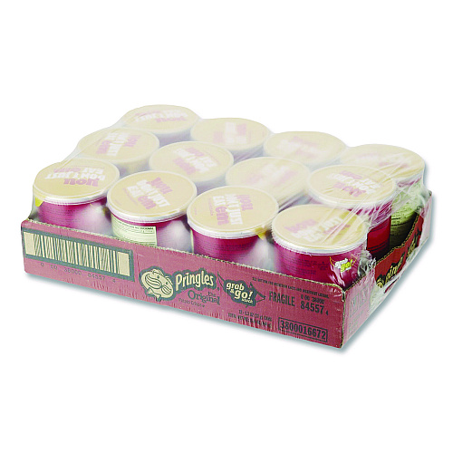 Pringles Potato Chips, Original, 1.3 oz Can, 12/Box (KEE84557)