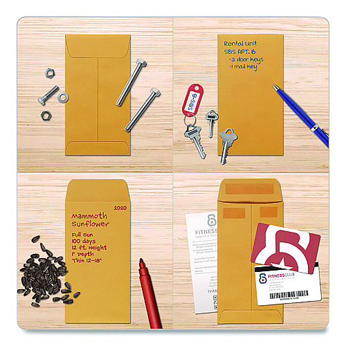 Quality Park Redi-Seal Coin and Small Parts Envelope, #7, Cheese Blade Flap, Redi-Seal Adhesive Closure, 3.5 x 6.5, Kraft Brown, 500/Box (50765)