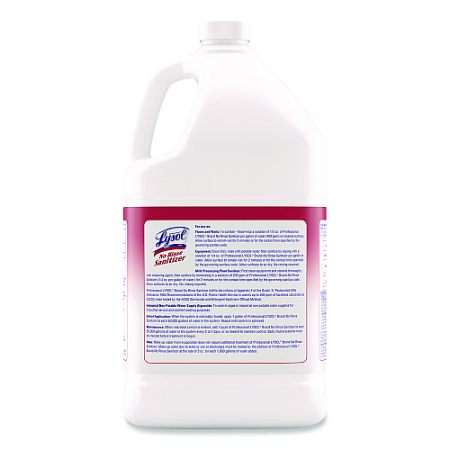 Lysol No-Rinse Sanitizer Concentrate, Unscented, 128 oz Bottle (3624174389)