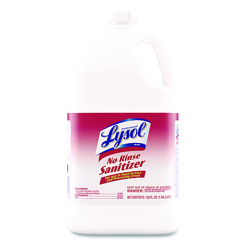 Lysol No-Rinse Sanitizer Concentrate, Unscented, 128 oz Bottle (3624174389)
