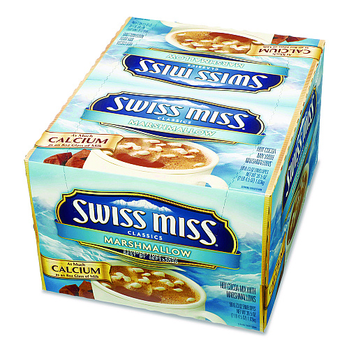 Swiss Miss Marshmallow Hot Cocoa Mix, 0.73 oz Packet, 50/Box (635937)