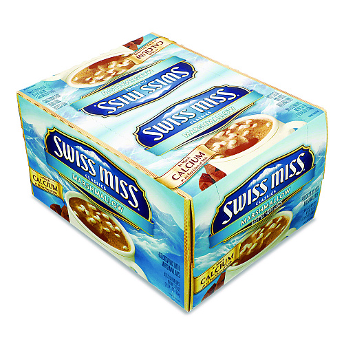 Swiss Miss Marshmallow Hot Cocoa Mix, 0.73 oz Packet, 50/Box (635937)