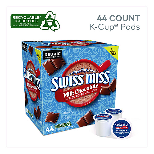 Swiss Miss Milk Chocolate Hot Cocoa K-Cups, 0.65 oz, 44/Box (2259481)