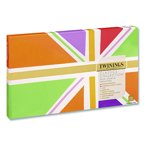 TWININGS Classics Collection Assorted Tea Bags, 48/Box (TNA54500)