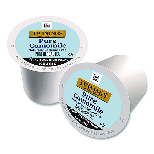 TWININGS Tea K-Cups, Pure Camomile, 0.11 oz, 24/Box (TNA85790)