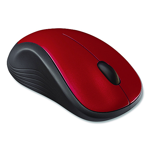 Logitech M310 Wireless Mouse, 2.4 GHz Frequency/30 ft Wireless Range, Left/Right Hand Use, Flame Red Gloss (324176)