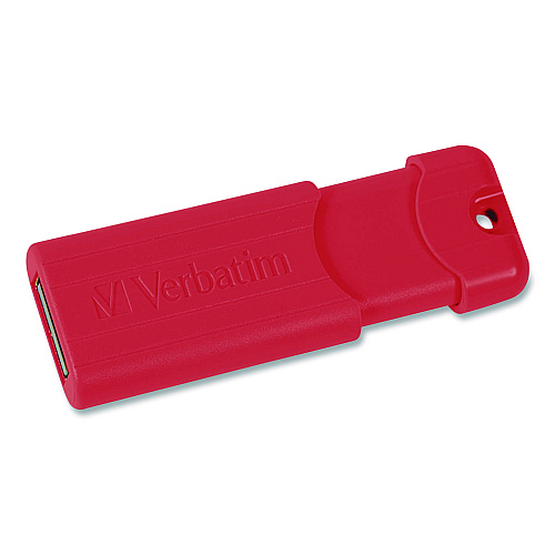 Verbatim PinStripe USB 3.2 Flash Drive, 16 GB, Blue/Green/Red, 3/Pack (70386)