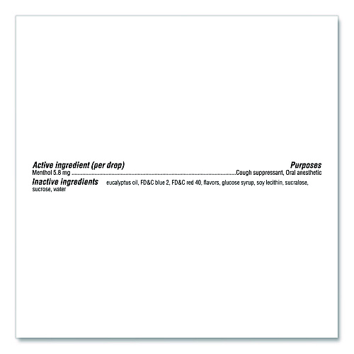 Halls Relief Menthol Cough Suppressant - Oral Anesthetic, Cherry, 30/Pack (621825221OWN)
