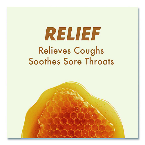 Halls Relief Menthol cough Suppressant - Oral Anesthetic, Honey Lemon, 30/Pack (621835306OWN)