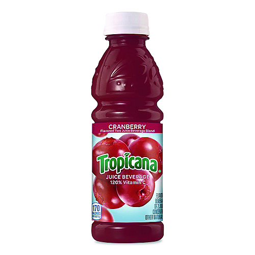 Tropicana Juice Beverage, Cranberry, 10 oz Bottle, 24/Carton (913717)