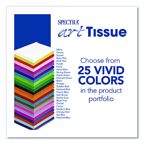 Pacon Spectra Art Tissue, 23 lb Tissue Weight, 20 x 30, Spring Green, 24/Pack (P0059112)