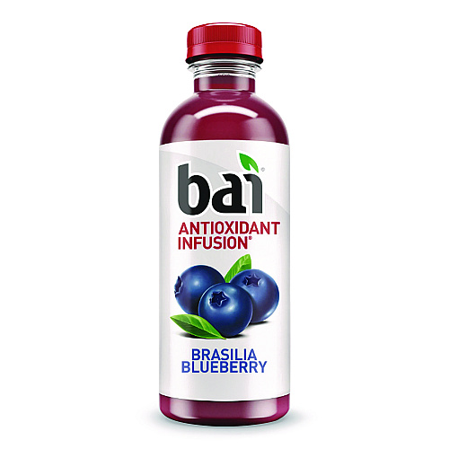 Bai Antioxidant Infused Beverage, Brasilia Blueberry, 18 oz Bottle, 12/Carton (2712518)