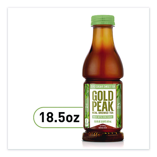 Gold Peak Zero Sugar Sweet Tea, 18.5 oz Bottle,12/Carton (24343772)