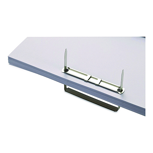 Officemate Two-Prong File Fastener Sets, 2" Capacity, 2.75" Center to Center, Silver, 50/Box (609114)