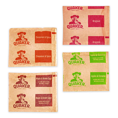 Quaker Instant Oatmeal, Assorted Flavors, 1.51 oz Packet, 64/Carton (2051065)
