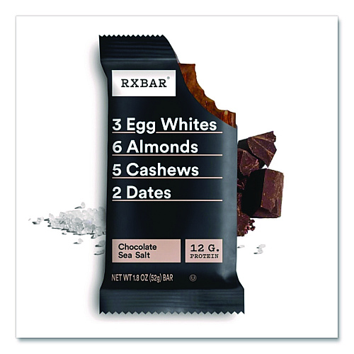 RXBAR Adult Bars, Chocolate Sea Salt, 1.83 oz Bar, 12/Box (CGO00430)