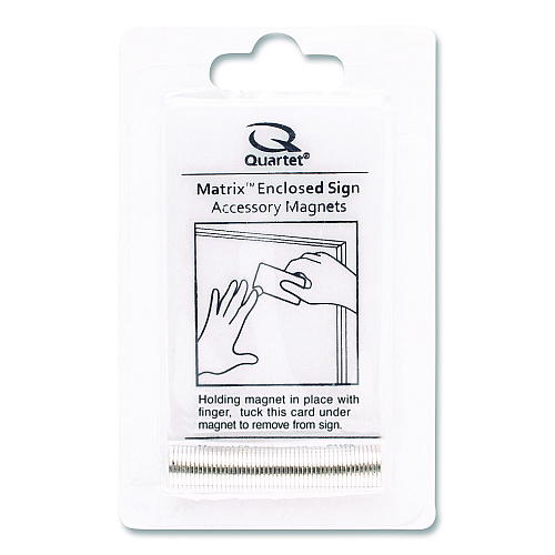 Quartet Matrix Magnets, Circles, 0.38" Diameter, Silver, 50/Pack (SM50)