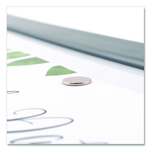 Quartet Matrix Magnets, Circles, 0.38" Diameter, Silver, 50/Pack (SM50)