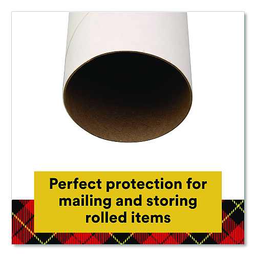 Scotch Mailing Tube, 24" Long, 2" Diameter, White, 12/Carton (7921CT)