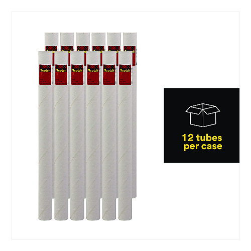 Scotch Mailing Tube, 24" Long, 2" Diameter, White, 12/Carton (7921CT)